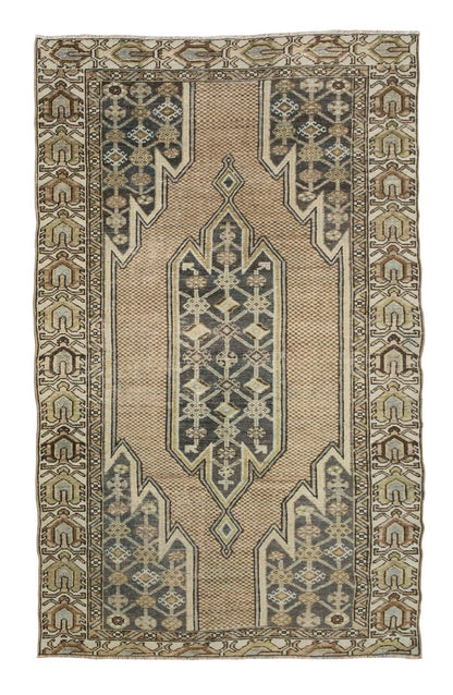 Area Rug, Turkish Rug,  3'9 x 6'1 feet / 120 x 187 cm