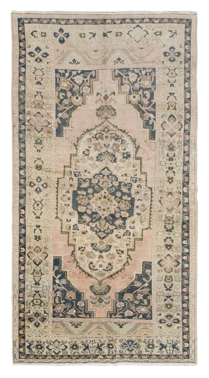 Area Rug, Turkish Rug, 5'5 x 9'5 feet / 165 x 286 cm