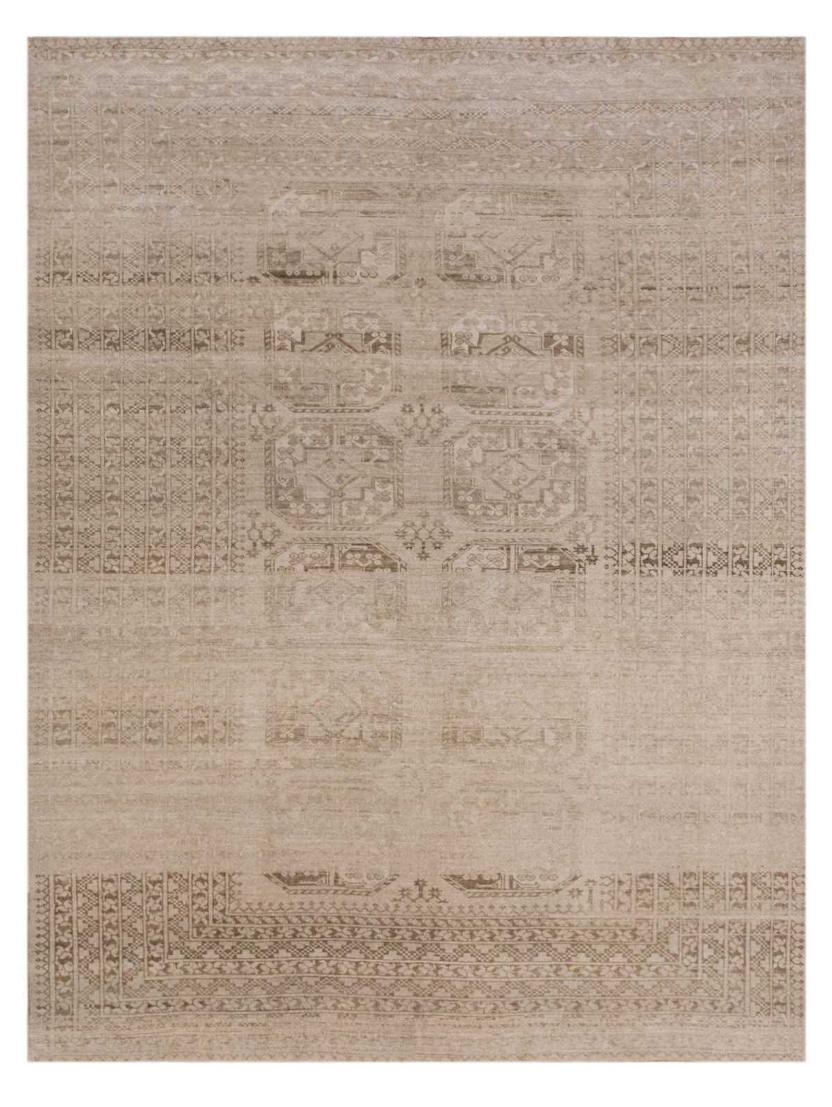 Vintage Artisan Crafted Oushak Rug – 248x310 cm / 8'2" x 10'2" feet