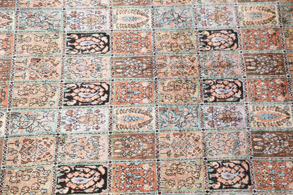 Authentic Artificial Silk Cotton and Silk Combination Flosh Rug, 150x263 cm (4.9x8.6 ft)
