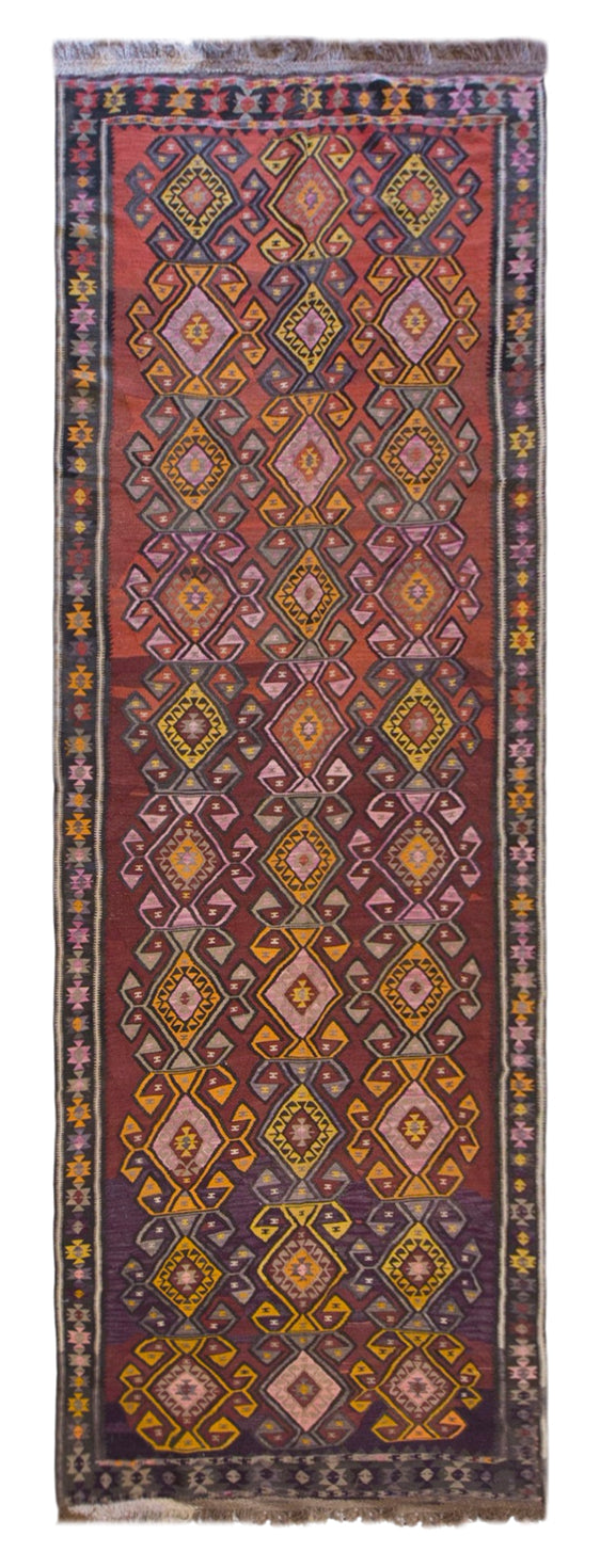 Authentic Kars Kilim – 165 x 485 cm (5.4 x 15.9 ft)