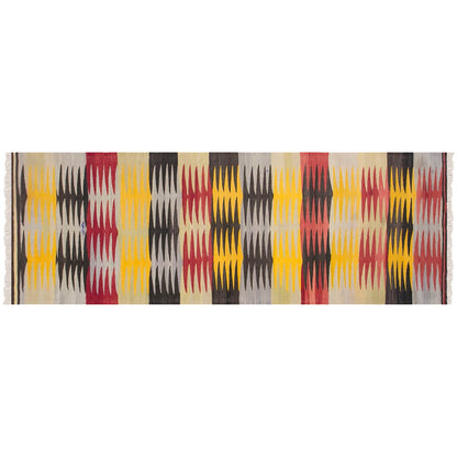Bodrum tribal kilim, 2.11 x 10.9 ft kilim, 89 x 330 cm