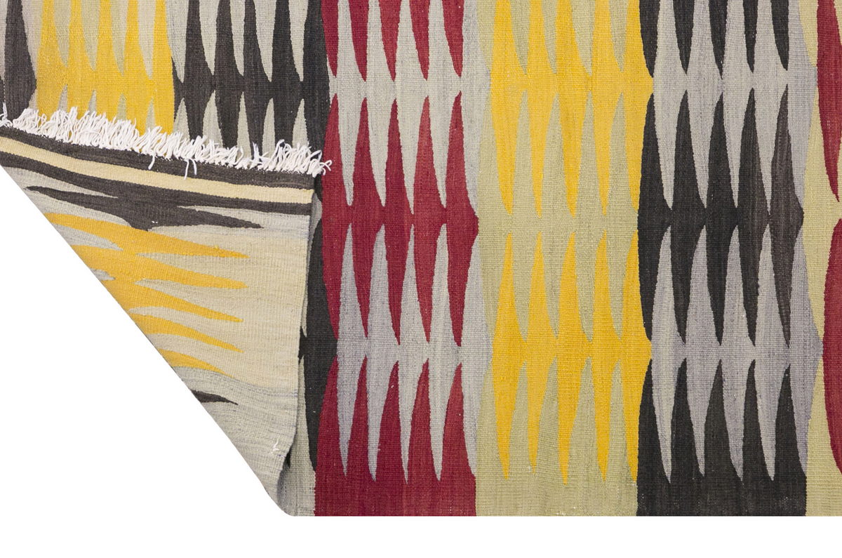 Bodrum tribal kilim, 2.11 x 10.9 ft kilim, 89 x 330 cm