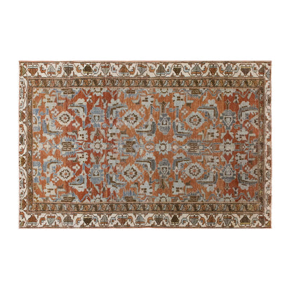 Vintage Bohemian Wool Area Rug,  118x185 cm / 3'10" x 6'1" feet