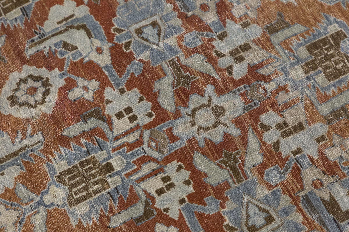 Vintage Bohemian Wool Area Rug,  118x185 cm / 3'10" x 6'1" feet
