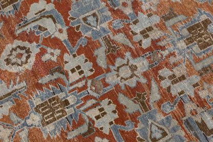 Vintage Bohemian Wool Area Rug,  118x185 cm / 3'10" x 6'1" feet