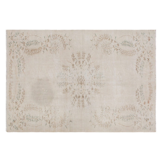 Boho Vintage Wool Rug 6'0" x 10'2" | Handwoven Turkish Carpet with Rustic Anatolian Motifs