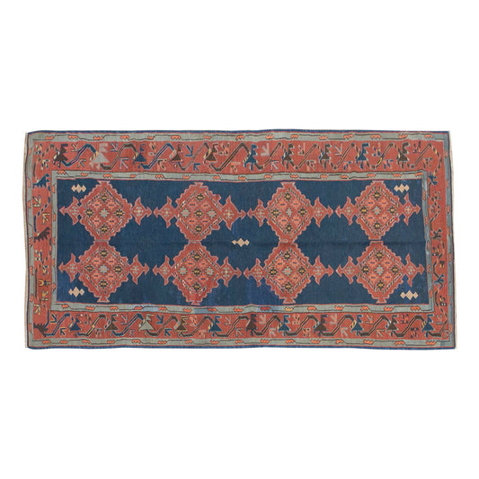 Caucasian Avar Kilim, 145 x 312 cm / 4'9 x 10'3 feet