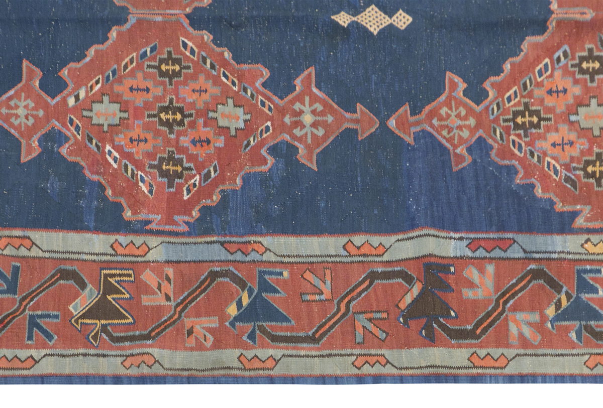 Caucasian Avar Kilim, 145 x 312 cm / 4'9 x 10'3 feet