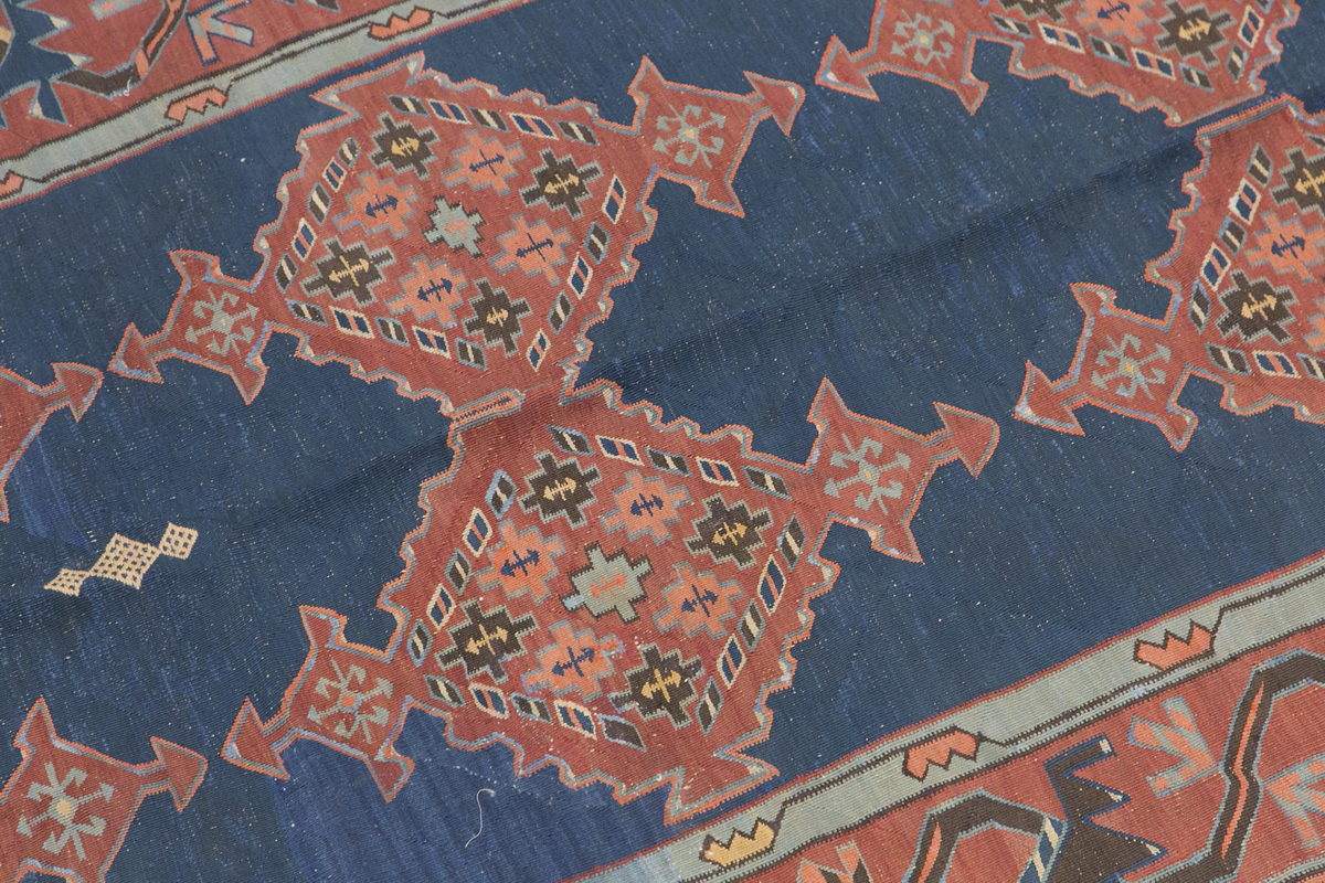 Caucasian Avar Kilim, 145 x 312 cm / 4'9 x 10'3 feet