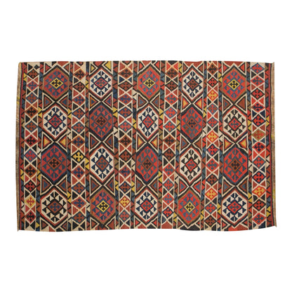 Caucasian Azerbaijan Kilim, 163 x 290 cm / 5'4 x 9'6 feet
