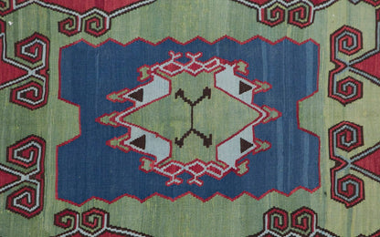 Caucasian Azerbaijan Kilim, 184 x 278 cm / 6 x 9'1 feet
