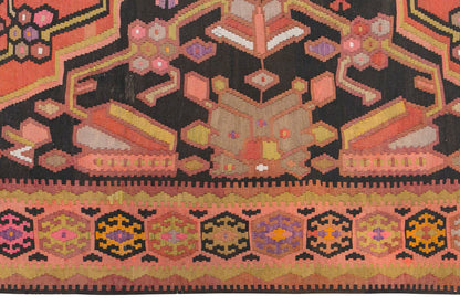 Caucasian Azerbaijan Kilim, 225 x 402 cm / 7'5 x 13'2 feet