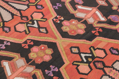 Caucasian Azerbaijan Kilim, 225 x 402 cm / 7'5 x 13'2 feet