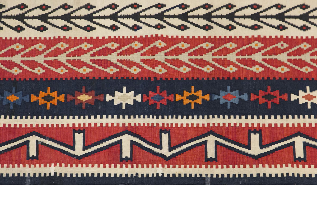 Caucasian Azerbaijan Kilim, Tree of Life Design Kilim, 162 x 340 cm / 5'4 x 11'2 feet