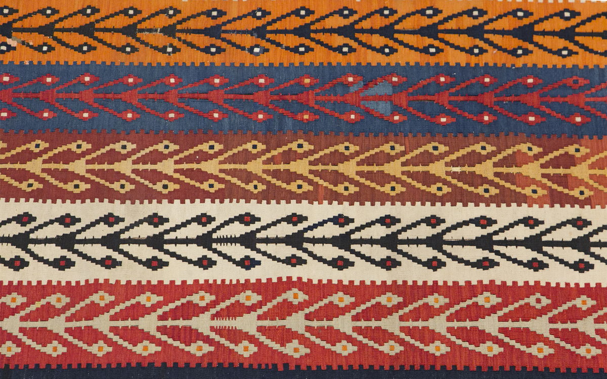 Caucasian Azerbaijan Kilim, Tree of Life Design Kilim, 162 x 340 cm / 5'4 x 11'2 feet