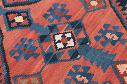 Caucasian Azerbaijan Kilim Runner, 177 x 520 cm / 6 x 17 feet