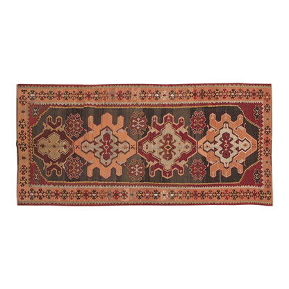 Caucasian Azerbaijan Runner Kilim, 170 x 375 cm / 5'7 x 12'4 feet