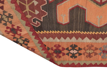 Caucasian Azerbaijan Runner Kilim, 170 x 375 cm / 5'7 x 12'4 feet