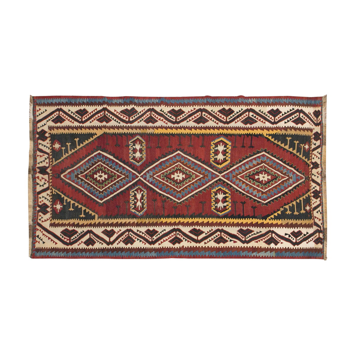 Caucasian Azerbaijan Şahnazar Kilim, 168 x 302 / 5'6 x 10 feet