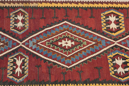 Caucasian Azerbaijan Şahnazar Kilim, 168 x 302 / 5'6 x 10 feet