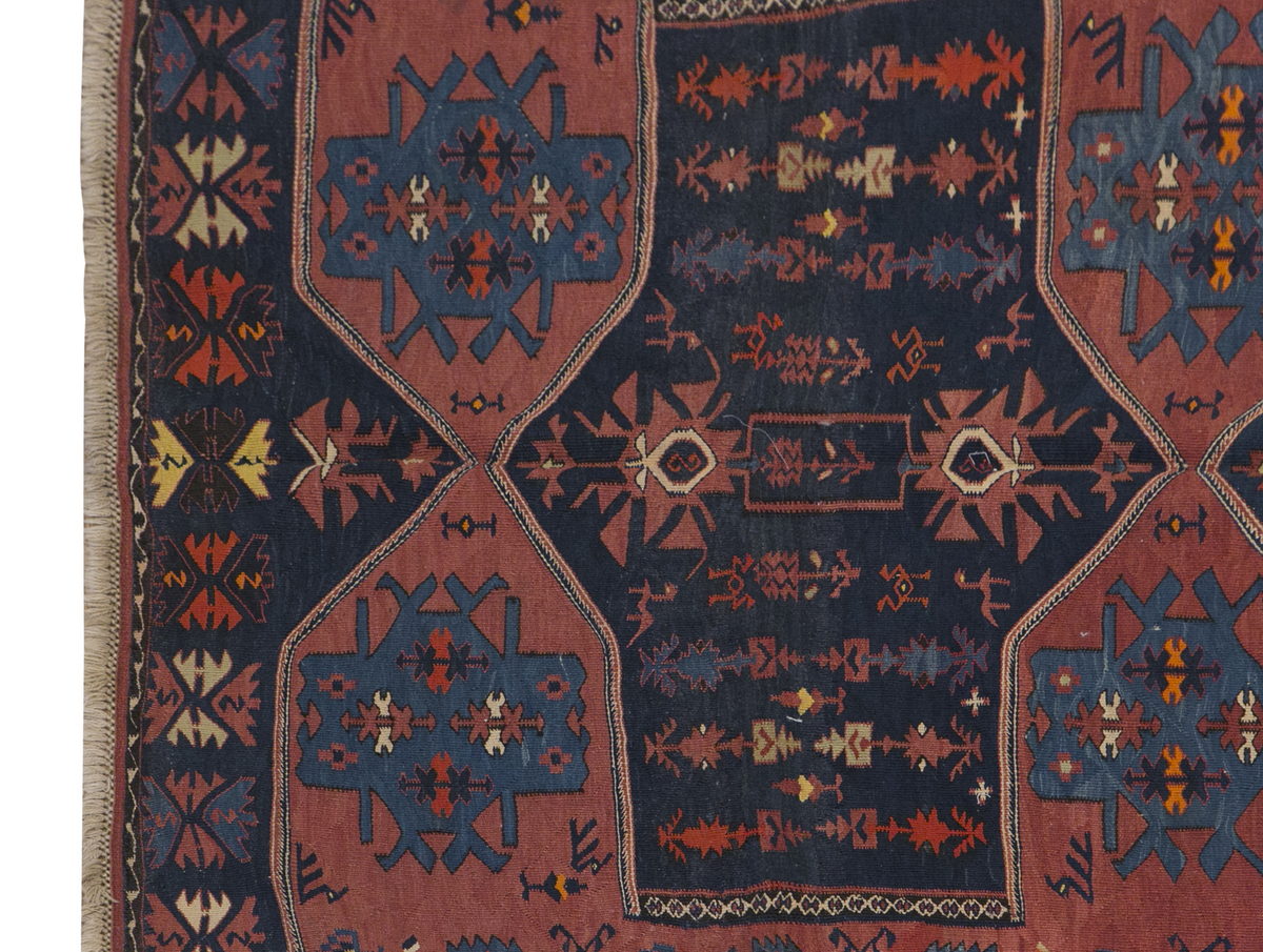 Caucasian Dağıstan Dum Kilim, 153 x 270 cm / 5 x 9 feet