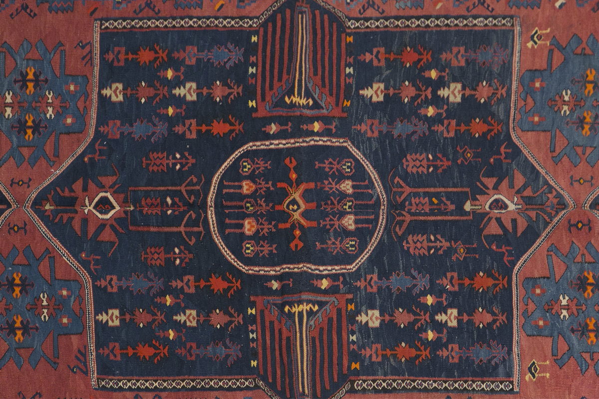 Caucasian Dağıstan Dum Kilim, 153 x 270 cm / 5 x 9 feet
