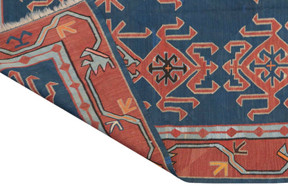 Caucasian Dağıstan Kilim, 142 x 300 cm / 4'8 x 10 feet