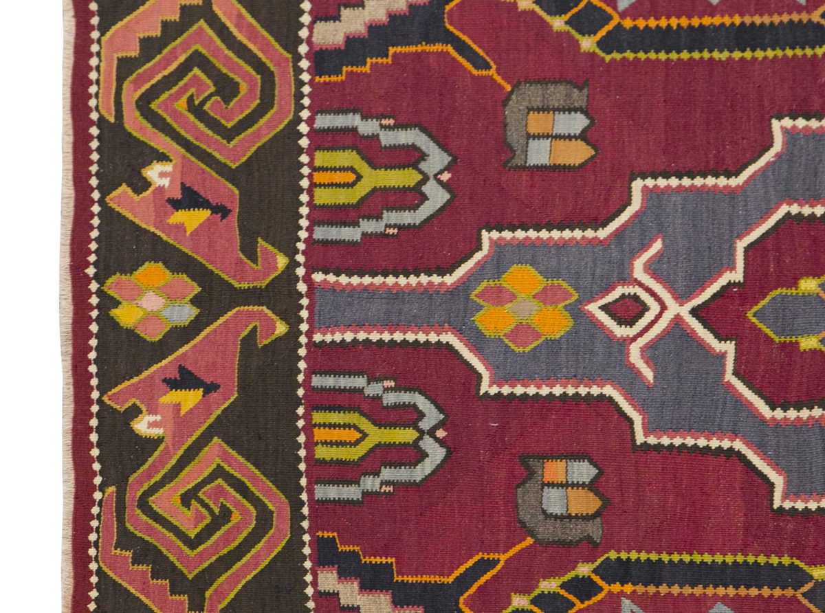 Caucasian Dağıstan Kilim, 155 x 272 cm / 5'1 x 9 feet