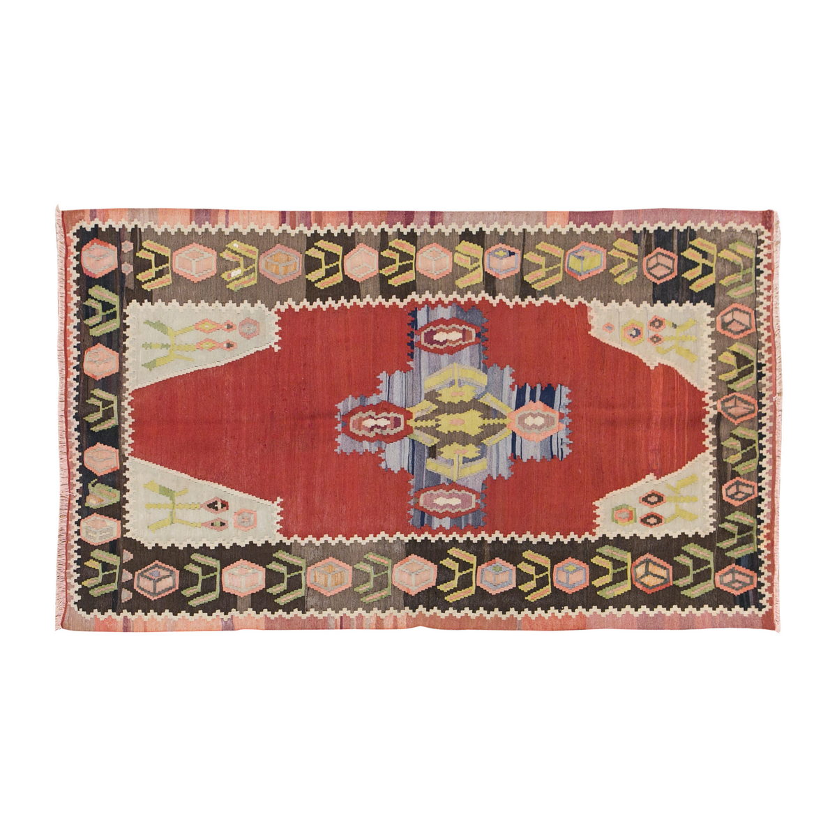 Caucasian Karabağ Kilim, 117 x 200 cm / 4 x 6'7 feet