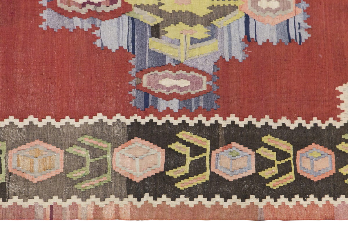 Caucasian Karabağ Kilim, 117 x 200 cm / 4 x 6'7 feet