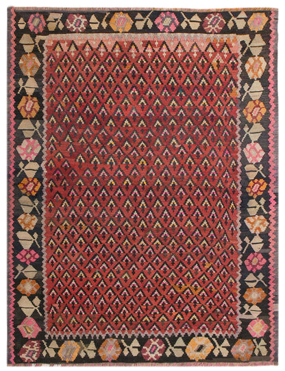 Caucasian Karabağ Kilim, 142 x 190 cm / 4'8 x 6'3 ft
