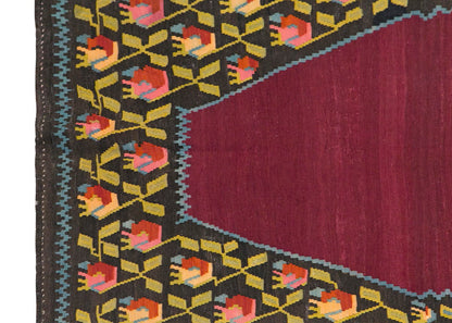 Caucasian Karabağ Kilim, 127 x 215 cm / 4'2 x 7 feet