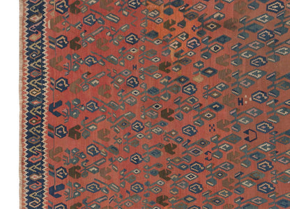 Caucasian Karabağ Kilim Rug, 191 x 313 cm / 6'3 x 10'3 feet