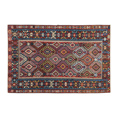 Caucasian Kilim Rug, 197 x 320 cm / 6'6 x 10'6 feet