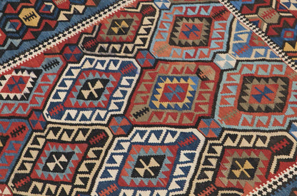 Caucasian Kilim Rug, 197 x 320 cm / 6'6 x 10'6 feet