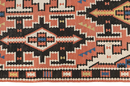 Caucasian Kuba Kilim, 80 Years Old, 181 x 318 cm / 5'11 x 10'5 feet
