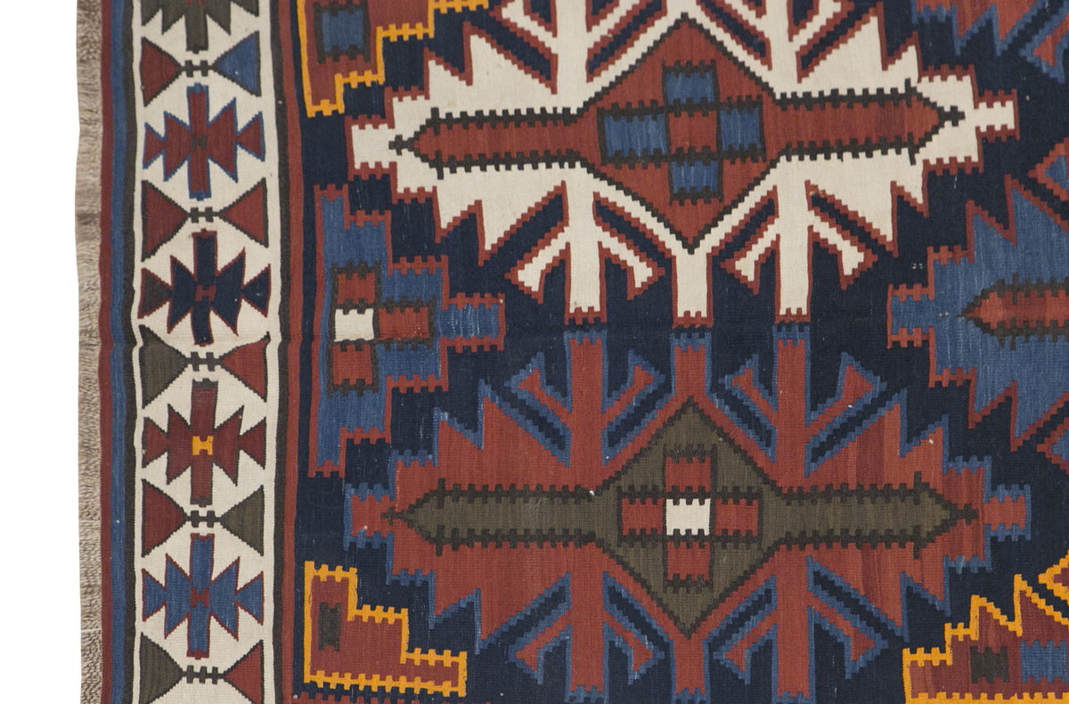 Caucasian Kuba Kilim Rug, 147 x 305 cm / 5 x 10 feet