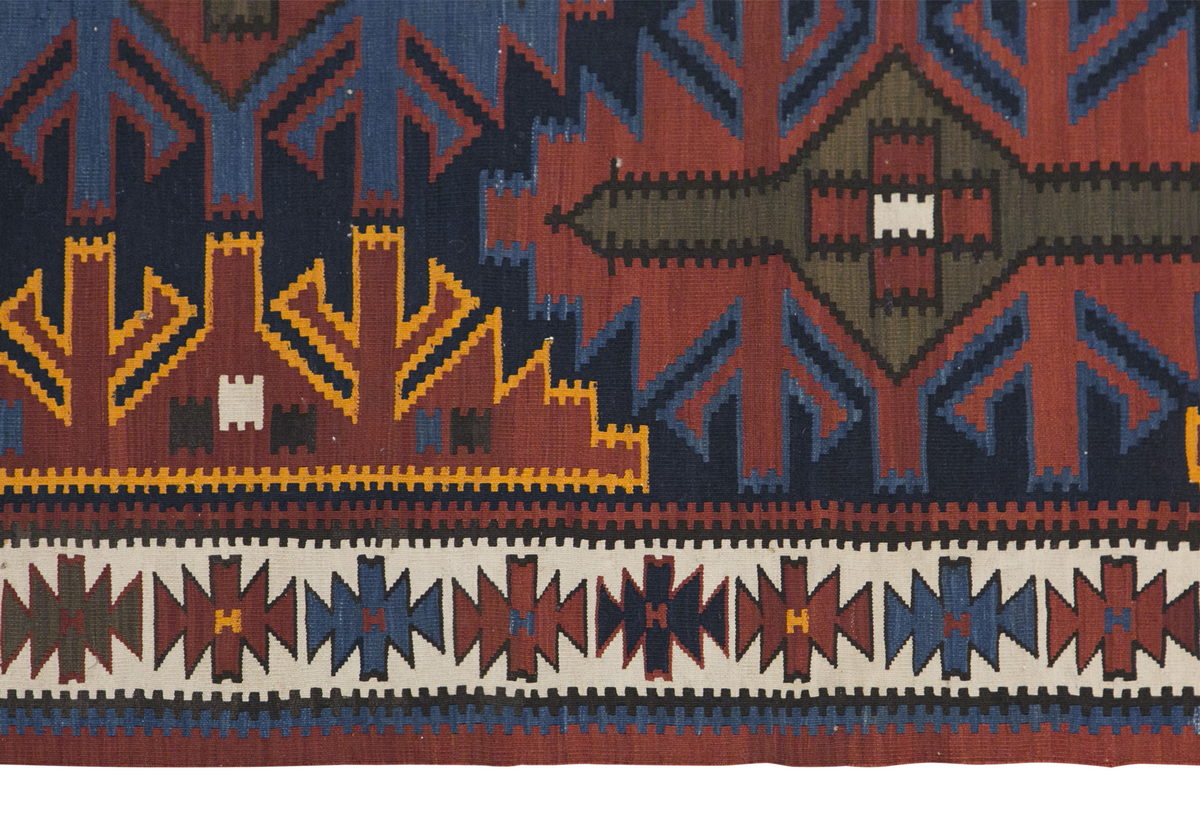 Caucasian Kuba Kilim Rug, 147 x 305 cm / 5 x 10 feet