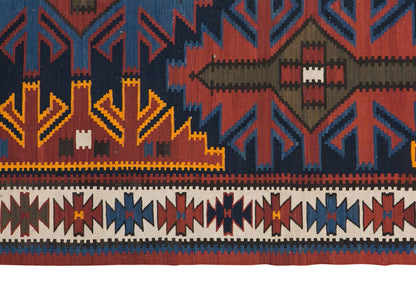 Caucasian Kuba Kilim Rug, 147 x 305 cm / 5 x 10 feet