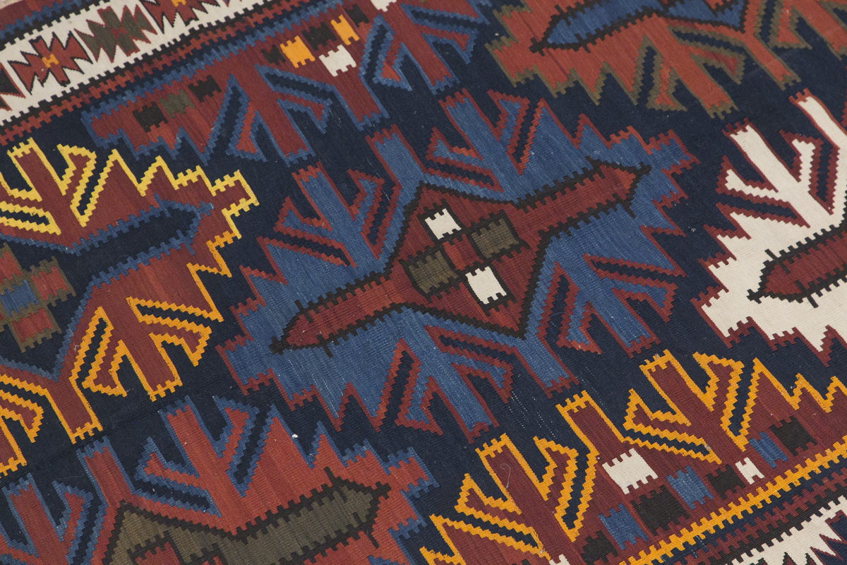 Caucasian Kuba Kilim Rug, 147 x 305 cm / 5 x 10 feet