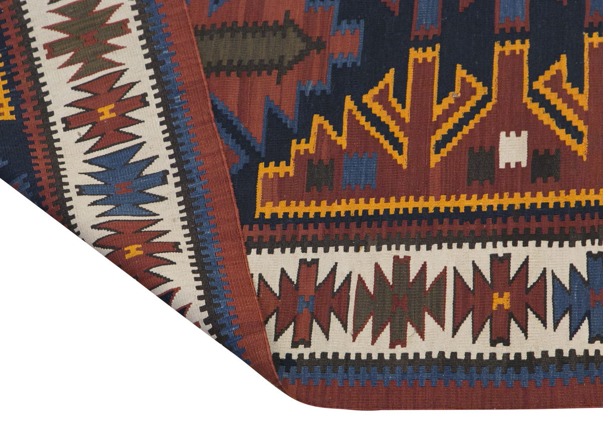 Caucasian Kuba Kilim Rug, 147 x 305 cm / 5 x 10 feet