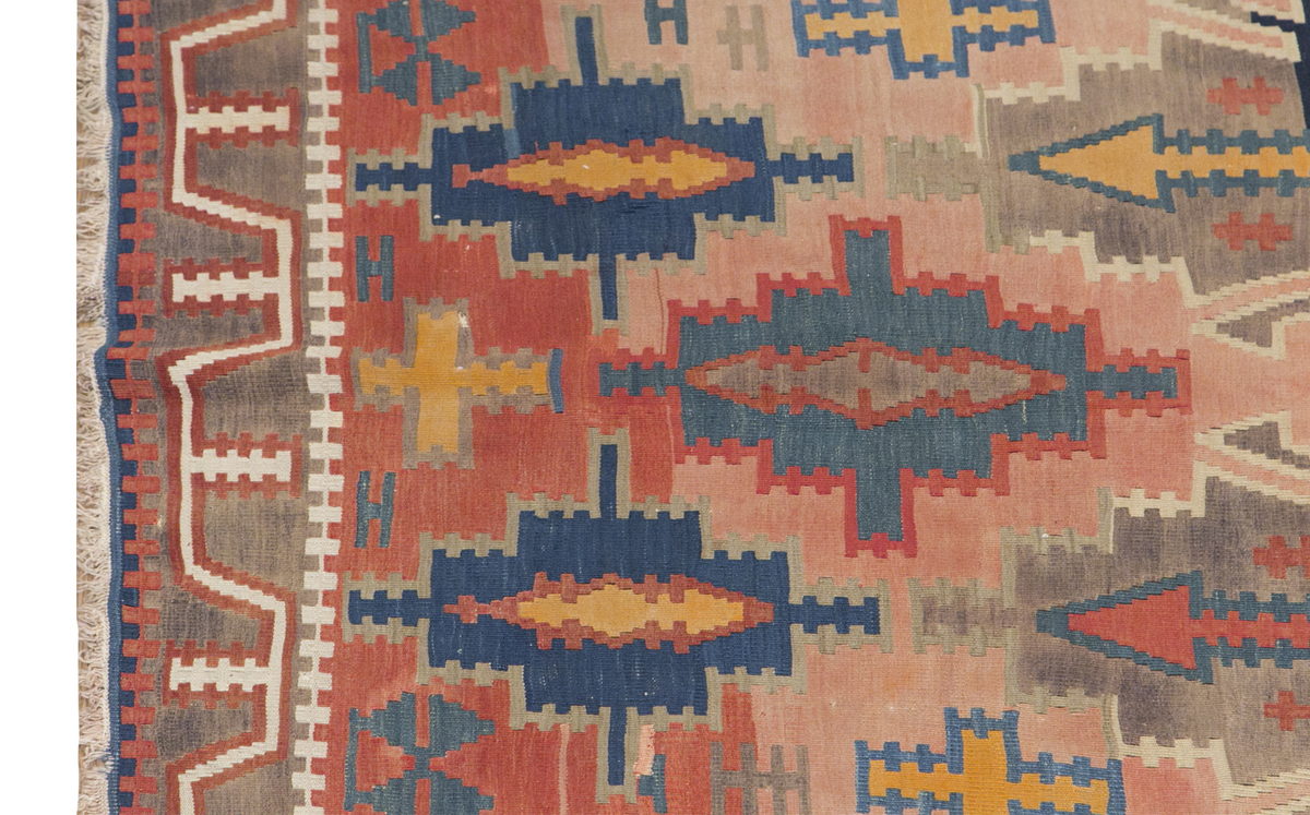 Caucasian Kuba Runner Kilim, 148 x 340 cm / 5 x 12'2 feet
