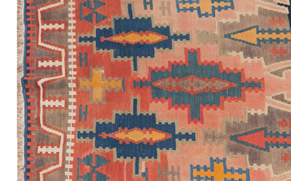 Caucasian Kuba Runner Kilim, 148 x 340 cm / 5 x 12'2 feet