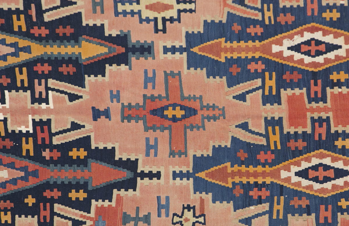 Caucasian Kuba Runner Kilim, 148 x 340 cm / 5 x 12'2 feet