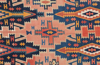 Caucasian Kuba Runner Kilim, 148 x 340 cm / 5 x 12'2 feet