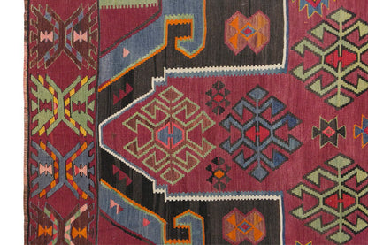 Caucasian Şahnazar Tribe Kilim, 184 x 320 cm / 6 x 10'6 feet