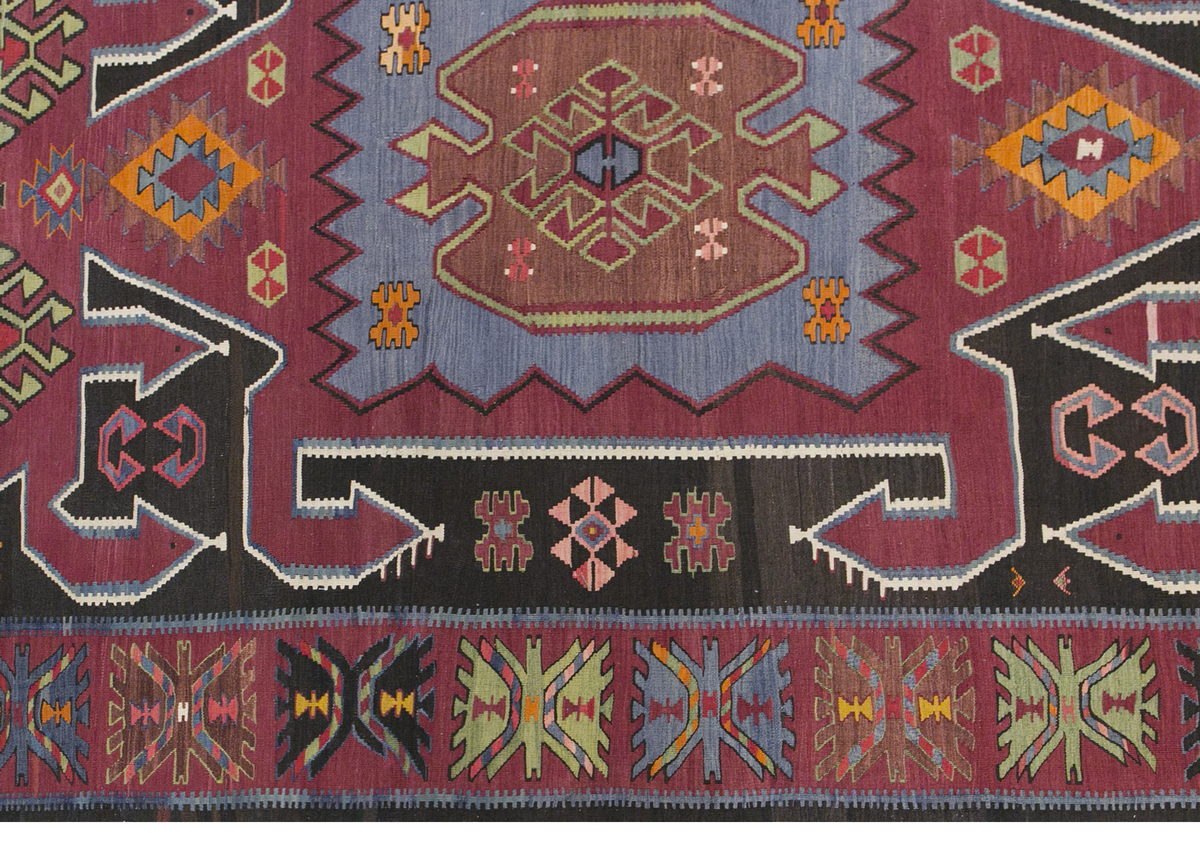 Caucasian Şahnazar Tribe Kilim, 184 x 320 cm / 6 x 10'6 feet