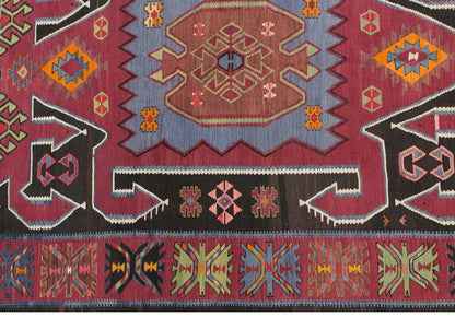 Caucasian Şahnazar Tribe Kilim, 184 x 320 cm / 6 x 10'6 feet