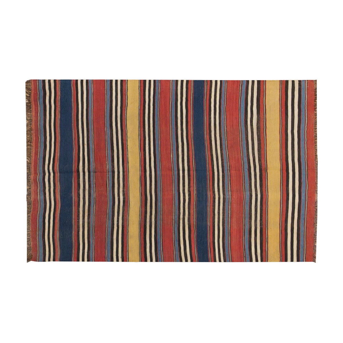 Caucasian Stipe Kilim, 133 x 190 cm / 4'4 x 6'3 feet